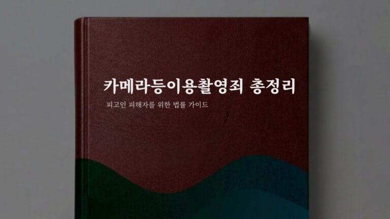 카메라등이용촬영죄 총정리 내용을 담은 법률 썸네일 이미지