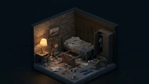 messy_studio_apartment_with_overturned_table_dark_minimal_illustration