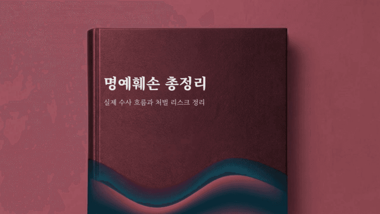 명예훼손 뜻·성립요건·사실적시 명예훼손 폐지 논의까지 정리