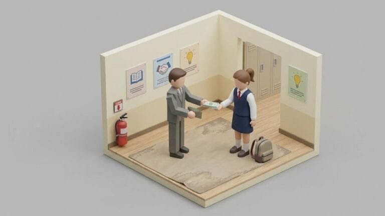 미성년자에게 돈을 주고 제안하는 이미지