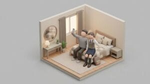 합의하에 미성년자와 촬영중인 이미지