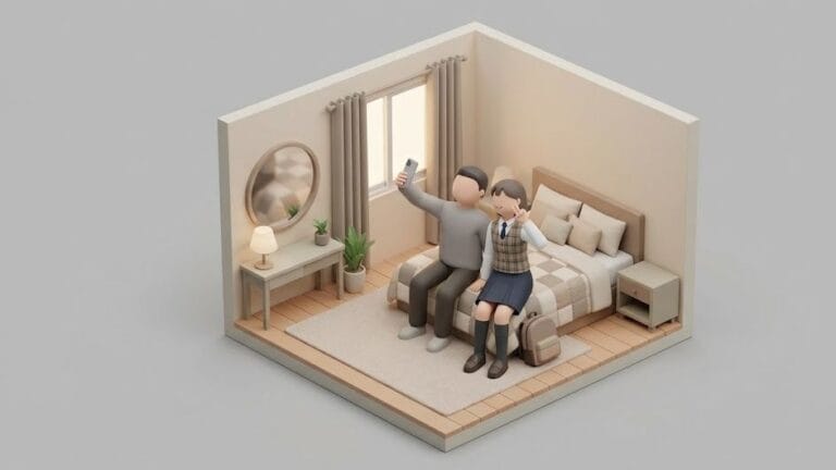 합의하에 미성년자와 촬영중인 이미지